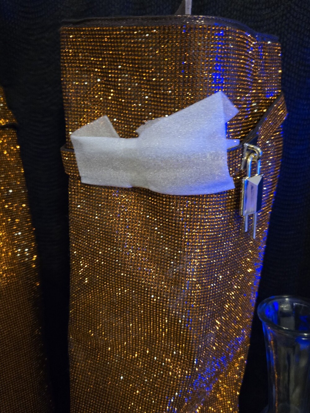 Embellished Bronze Rhinestone Boot - Picture 3 of 7